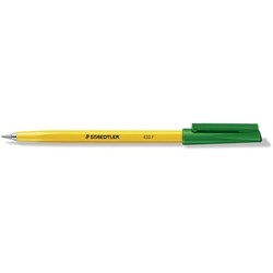 Staedtler 430 Stick Ballpoint Pen Fine 0.7mm Green