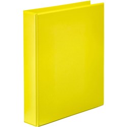 Marbig Clearview Insert Binder A4 2D Ring 25mm Yellow