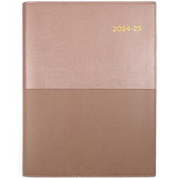 Collins Vanessa Financial Year Diary A4 Day To Page Rose Gold