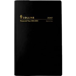 Collins Financial Year Diary B7R Week To View Black