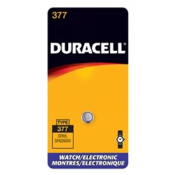 Duracell Speciality Silver Oxide Button Battery D377