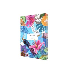 Collins Maximalism Calendar Year Diary A5 Week To View Blue