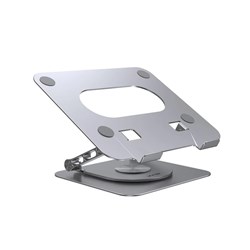 Unitek Adjustable Laptop Stand Rotating Base 10-16 Inch Silver