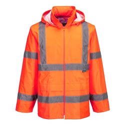 Portwest Hi-Vis Rain Jacket Small Orange
