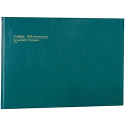 Collins Analysis 800 Series A3 24 Money Column Green