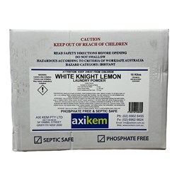 AxiKem White Knight Lemon Laundry Powder 15KG