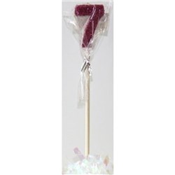 Alpen Candle Number Glitter No. 7 Pink