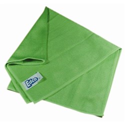 Edco Microfibre Super Fine Glass Cloth Green