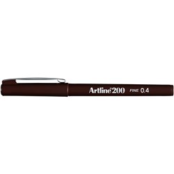 ARTLINE 200 FINE DARK BROWN 0.4mm Dark Brown